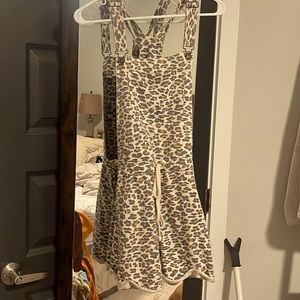 Leopard Print Overalls